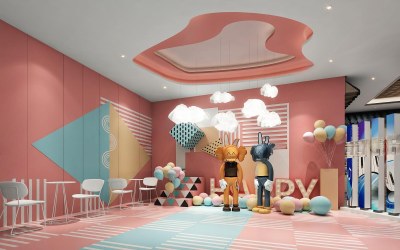 现代网红打卡室3D模型下载